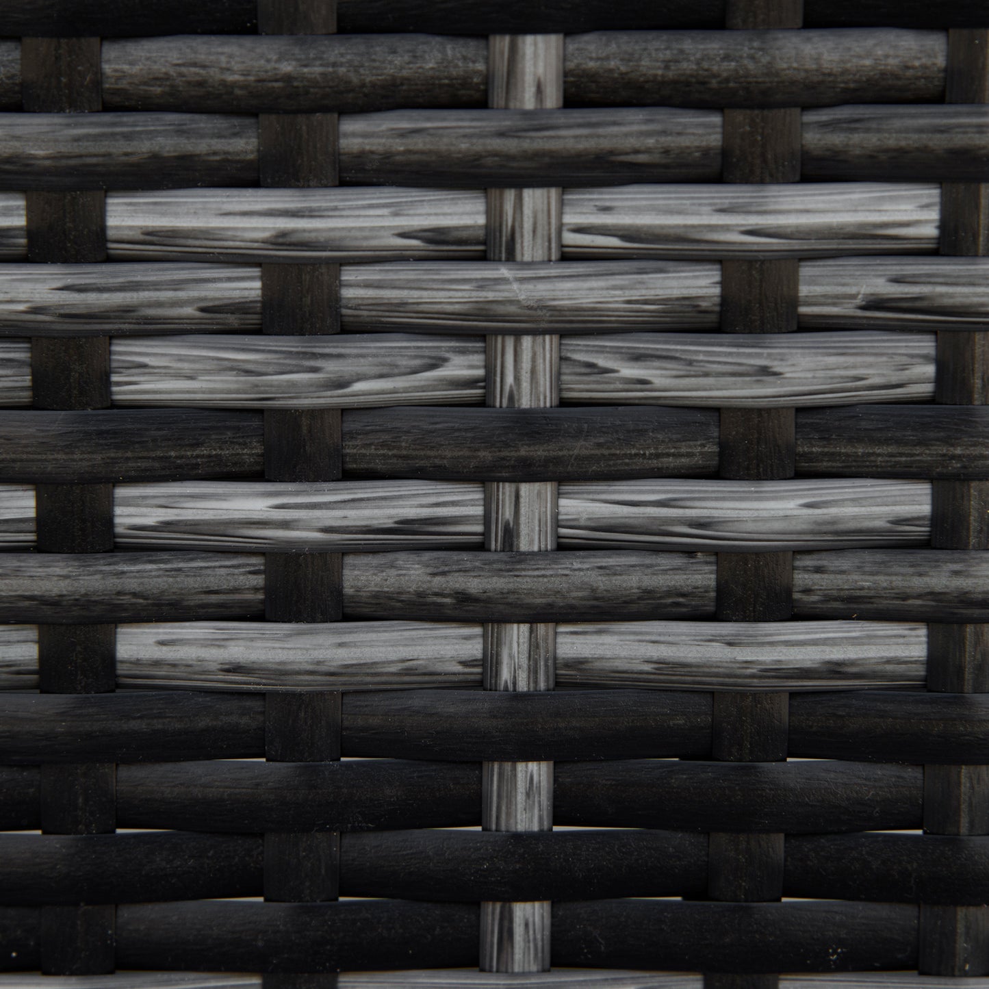 Kadone Halu Rattan Grey Square Outdoor Footstool With Cushioned Top