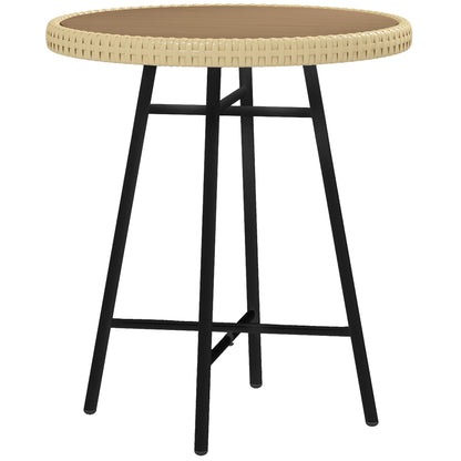 Mana Natural Rattan Outdoor Garden Bistro Table