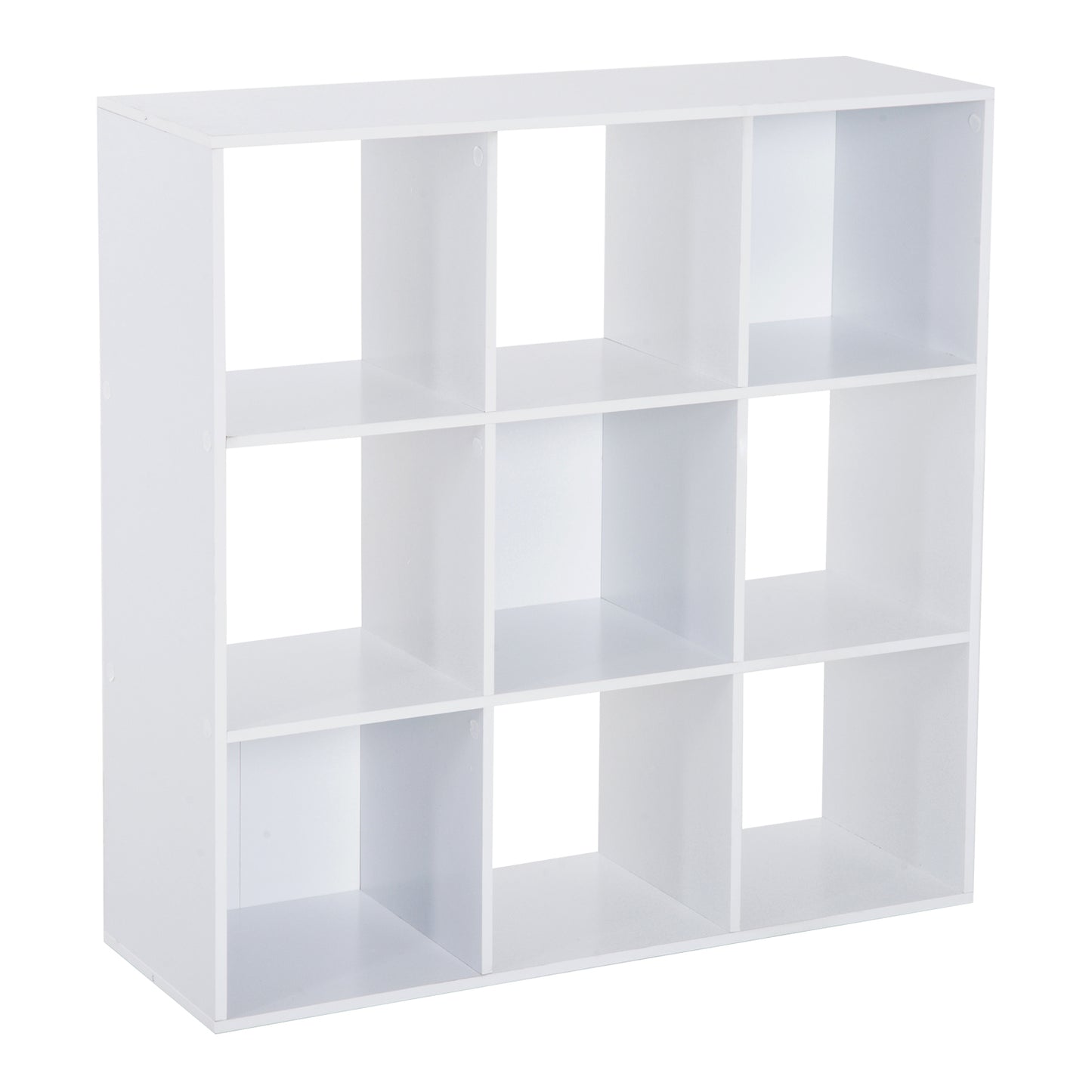 Naleno Wood White 9 Cube Storage Shelving Unit