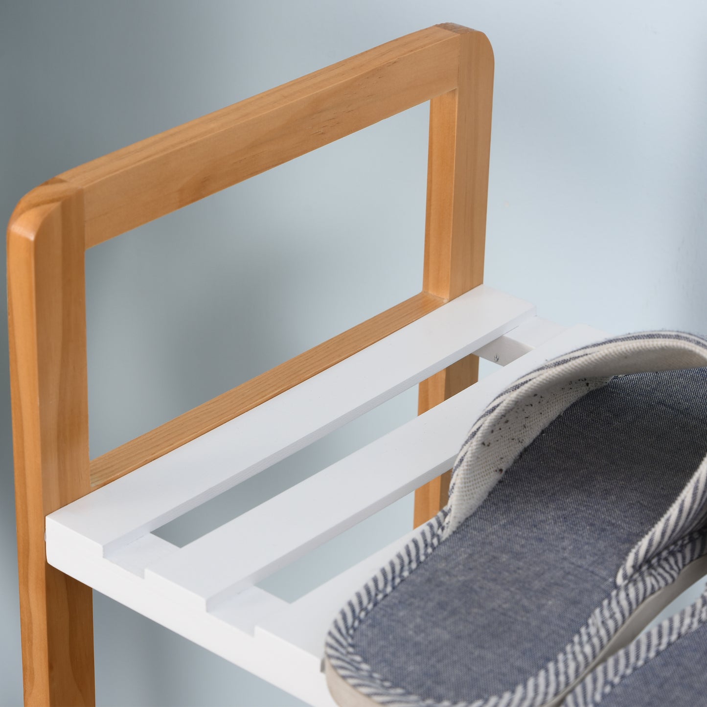 Tael Wooden 4 Tier Shoe Rack With Open Shelving