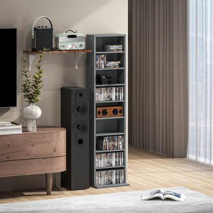 Hato Vimi Wood Grey Narrow CD Storage Unit With 260 Disc Capacity