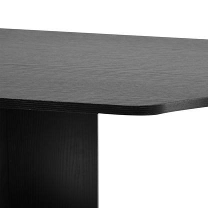 Lisodi 137cm Wooden Black And White Office Workstation Desk With Drawers Shelves And Printer Stand 137 x 55 x 92 cm