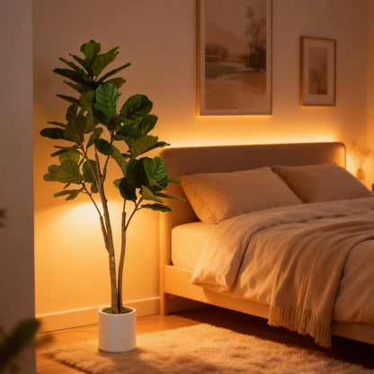 Laha Artificial Ficus Style Indoor Tree In Green 150cm