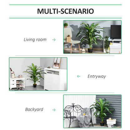 Bake Nino Set Of 2 Artificial Dracaena Style Plants For Interior Spaces