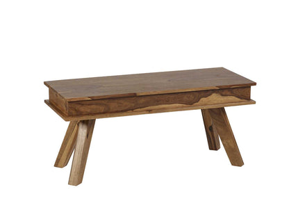 New York 145cm Natural Sheesham Wood Dining Bench