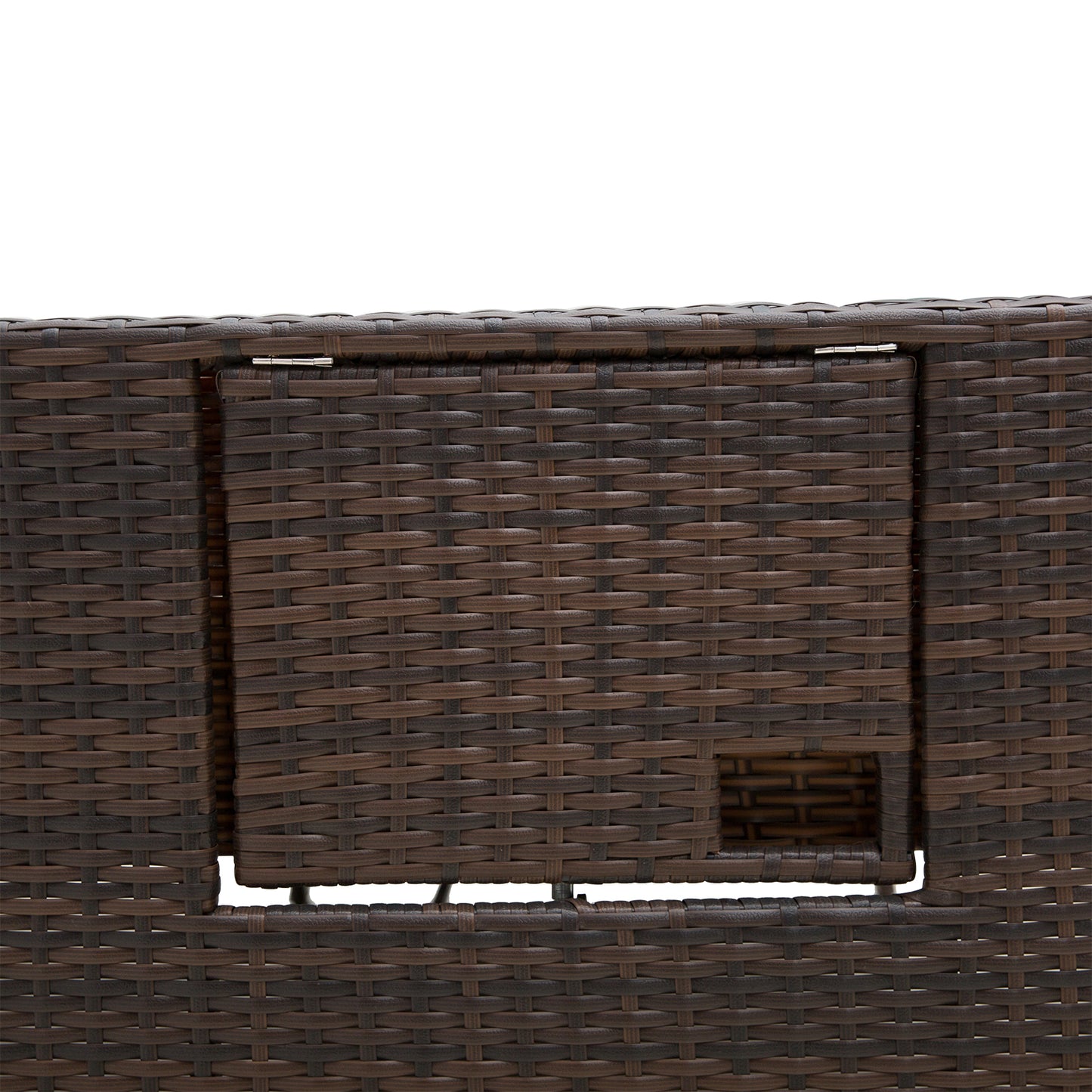 Fibadi Rattan Brown 2 Seater Outdoor Daybed Sun Lounger