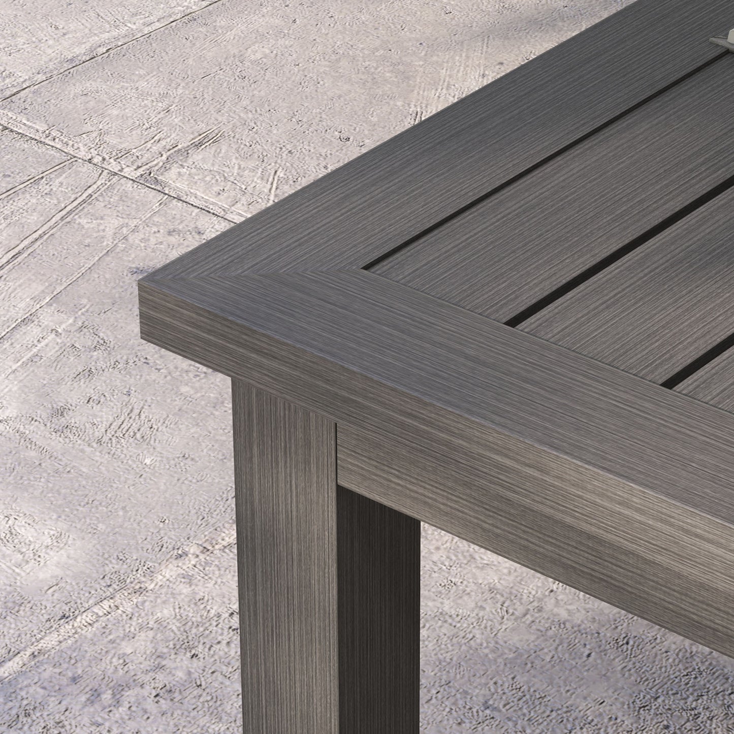 Ninori 100cm Aluminium Brown Outdoor Coffee Table