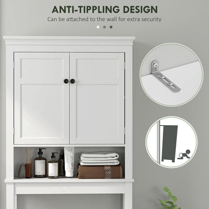 Nivele Over Toilet And Appliance Storage Cabinet In White