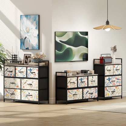 Tonona Wooden White 4 Drawer Storage Chest