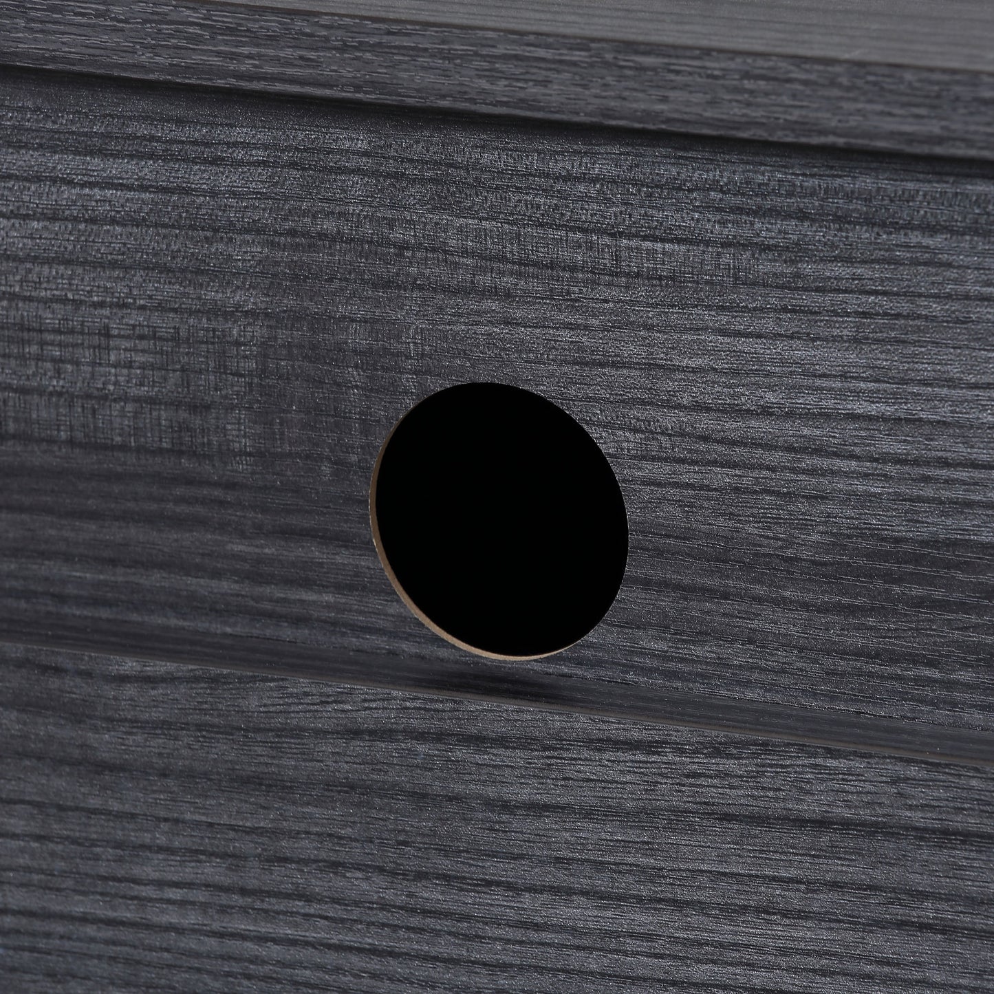 Elkaro High Gloss Grey And Black Floating TV Cabinet With Cupboards For Screens Up To 70 Inches