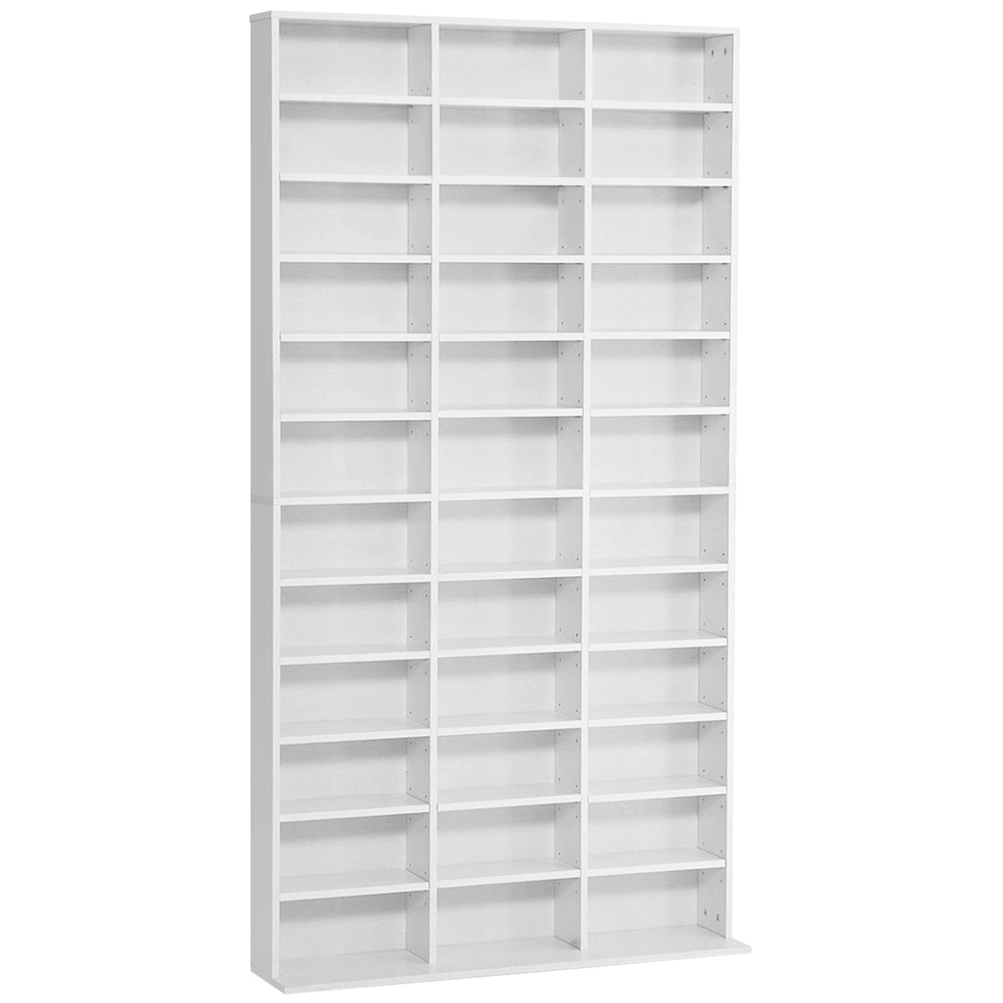 Vemini Wood White Storage Unit With 33 Adjustable Compartments
