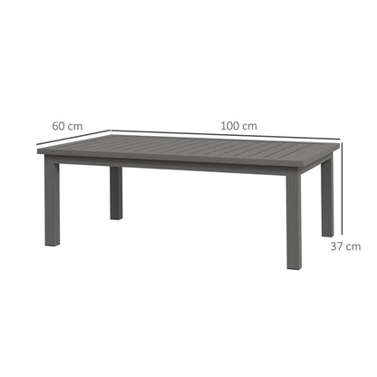 Ninori 100cm Aluminium Brown Outdoor Coffee Table