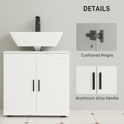 Badosu Luni Under Sink Bathroom Storage Cabinet With Internal Shelving White