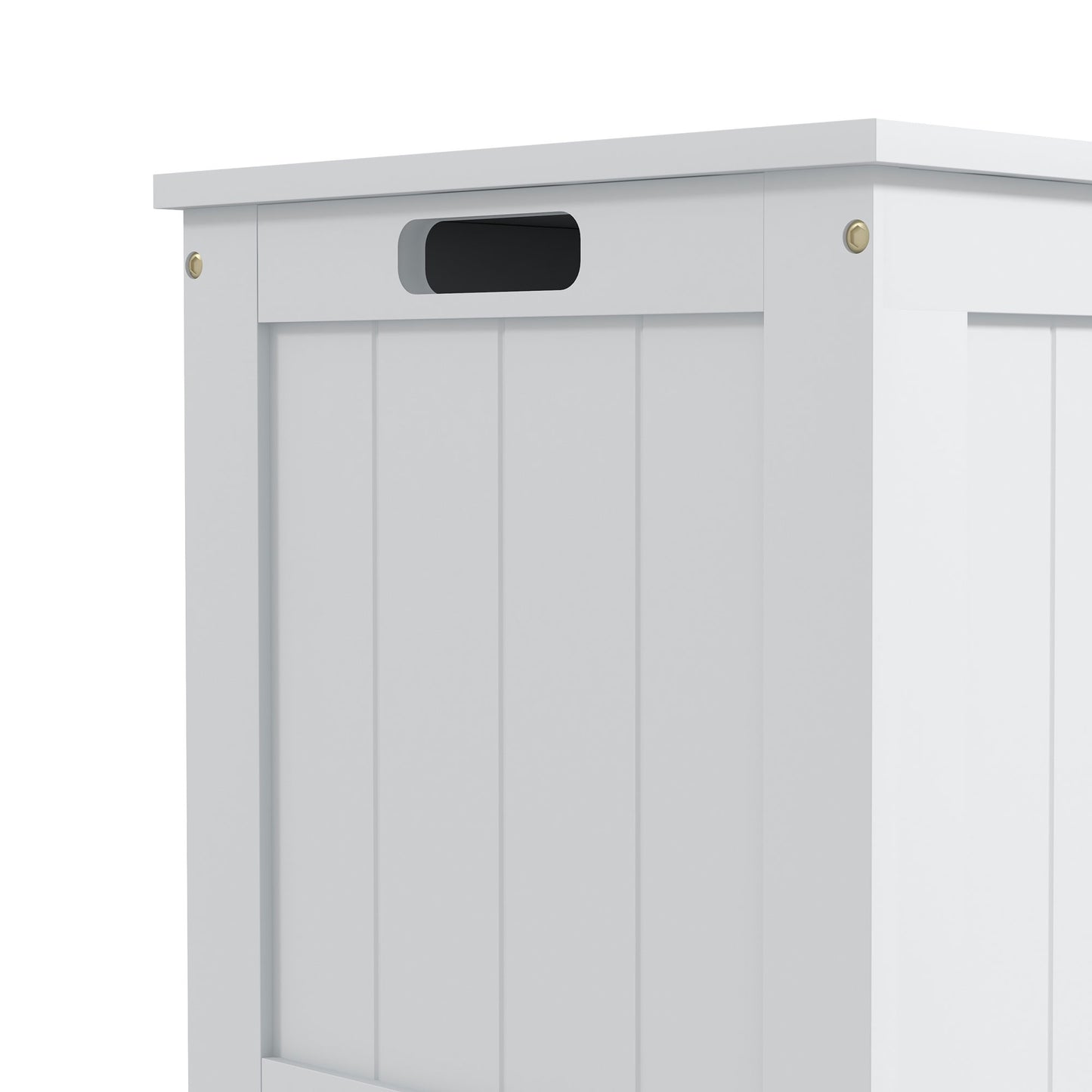 Halumo White Wooden Panelled Blanket Storage Chest