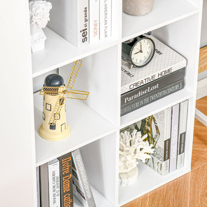 Kapa Rayo Wood White 6 Cube Storage Bookcase