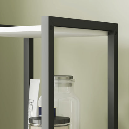 Yove Tall Narrow Bathroom Storage Cabinet With Adjustable Shelves For Multi Room Use