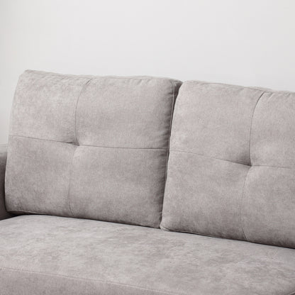 Kaba Fabric Light Grey 3 Seater Sofa Bed With Hidden Storage
