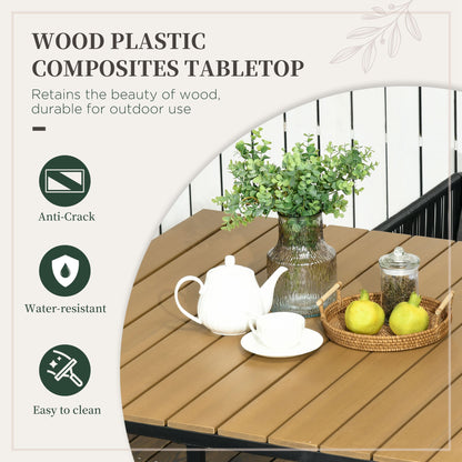 Lilere Rattan Black 4 Seater Cube Garden Dining Set With Cushions And Rectangular Wood Grain Table