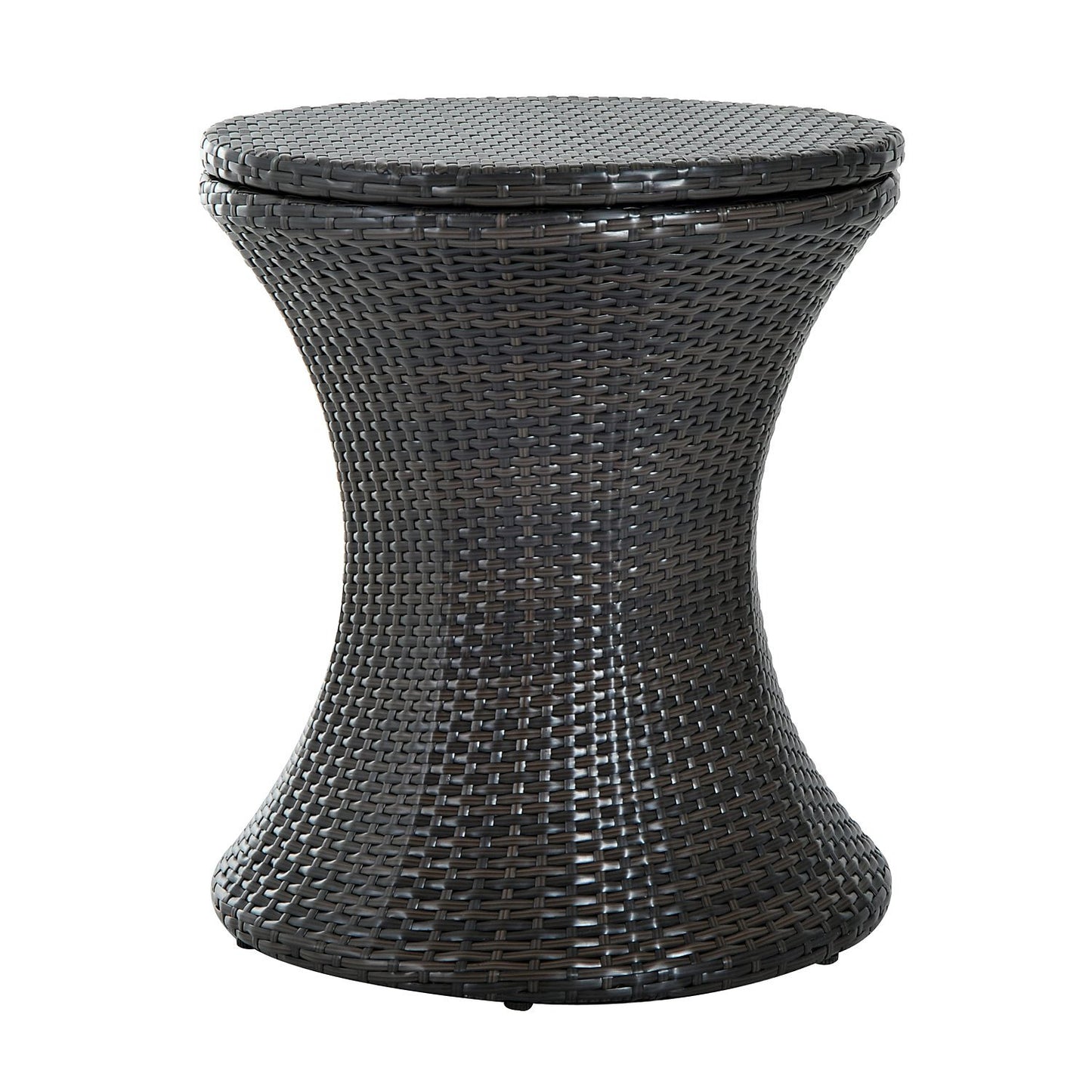 Vesara Rattan Brown Ice Bucket Garden Bistro Table