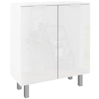 Conoyo Wooden White 5 Shelf Shoe Storage Cupboard