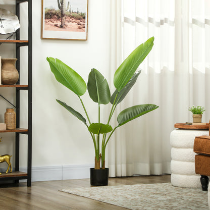 Lire Sesa Artificial Bird Of Paradise Style Plant With Textured Leaves In Pot H8 109cm
