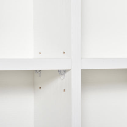 Kerire Wood White Adjustable CD Storage Unit