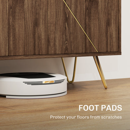 Fafi Napa Brown Sideboard With Gold Line Detail Hairpin Legs