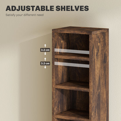 Yozi Sura Wood Mid Brown Effect Set Of 2 CD Storage Units With 102 Disc Capacity