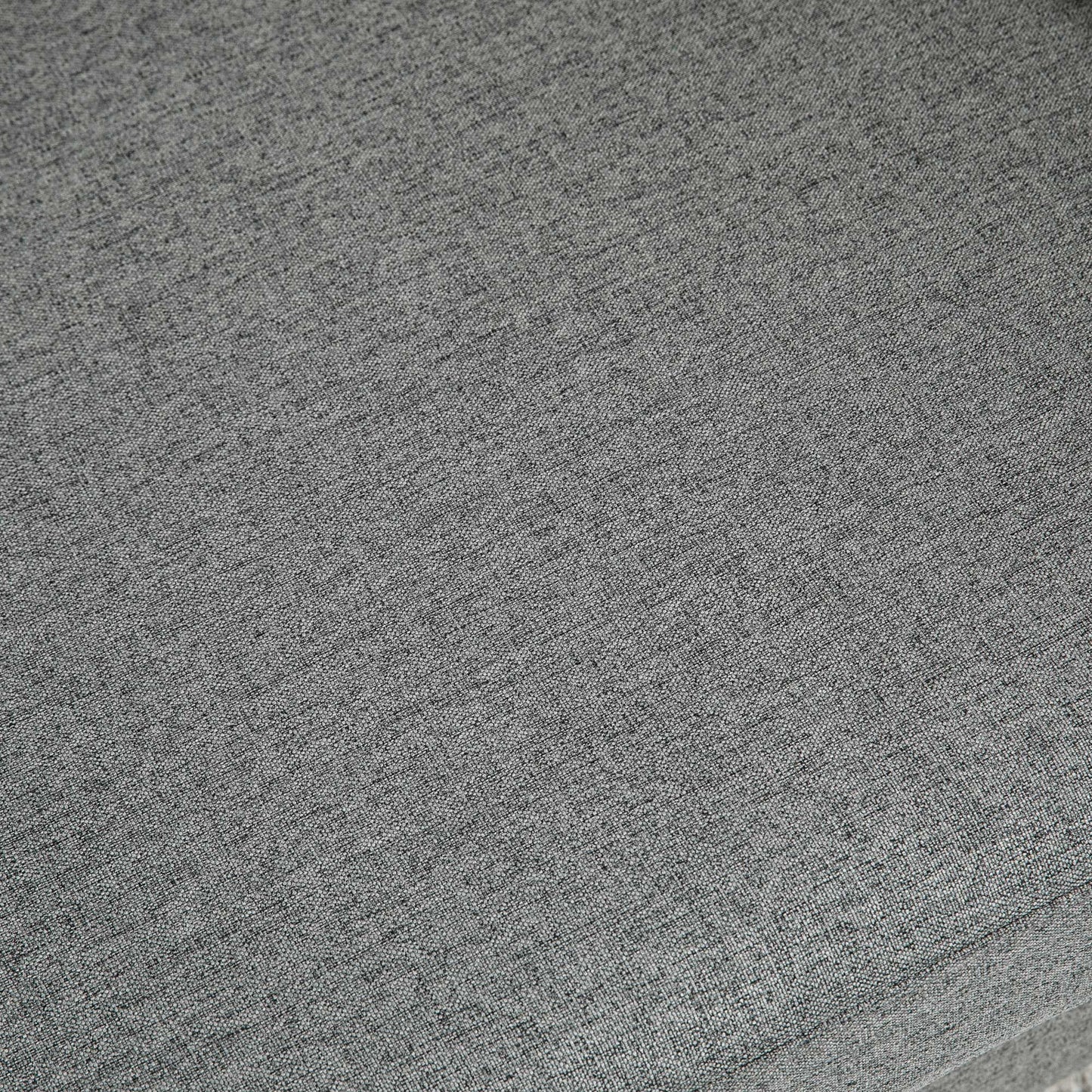 Loveka Fabric Grey Compact 2 Seater Sofa With Wooden Legs And Armrests