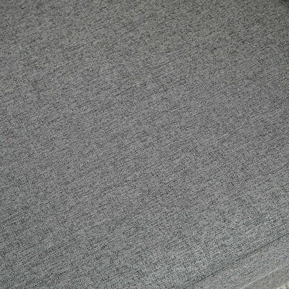 Loveka Fabric Grey Compact 2 Seater Sofa With Wooden Legs And Armrests