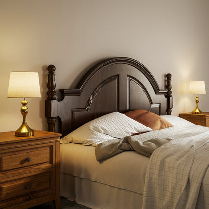 Rino Metal Gold Tone Set Of 2 Bedside Lamps With USB Charging Ports Linen Shades And 3 Colour Light