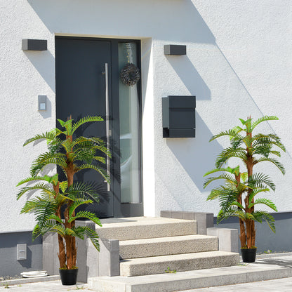 Vira Nole Set Of 2 Artificial Tropical Fern Style Plants In Pots H8 150cm