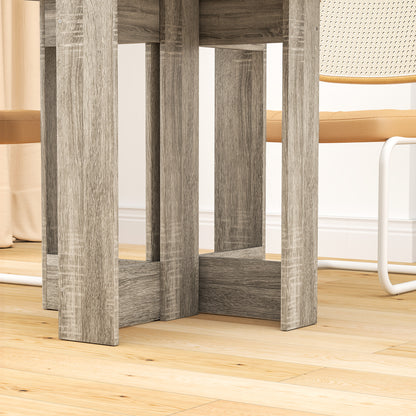 Tase Wooden Grey Folding Drop Leaf Dining Table For Compact Spaces
