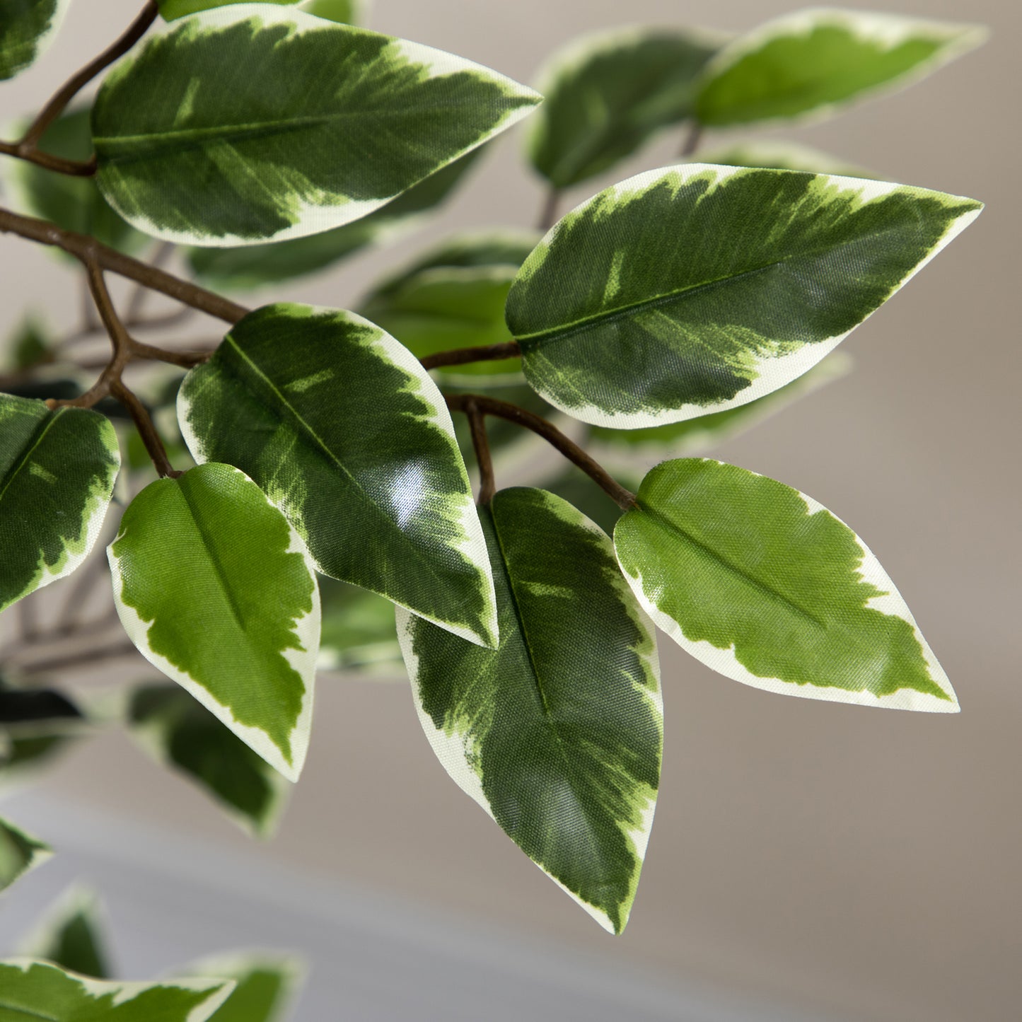 Diraco Set Of 2 Artificial Ficus Style Trees For Indoor Decorative Use