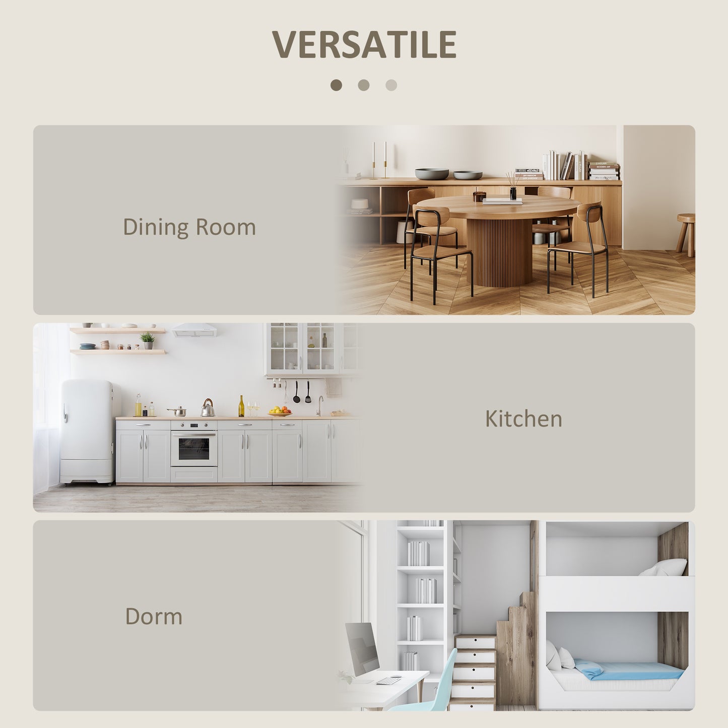 Vietma Wooden Oak Folding Drop Leaf Dining Table For Compact Kitchens