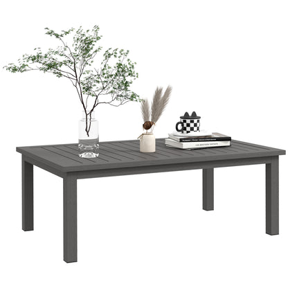 Ninori 100cm Aluminium Brown Outdoor Coffee Table