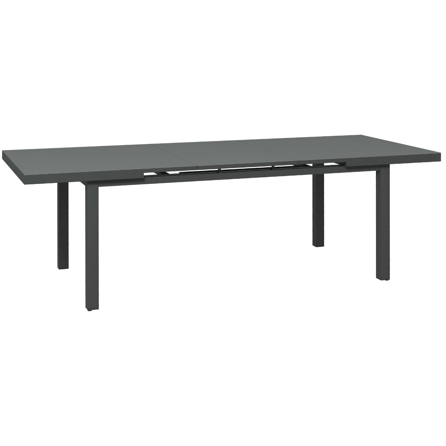 Soroke 6 Seater Aluminium Grey Extendable Outdoor Dining Table