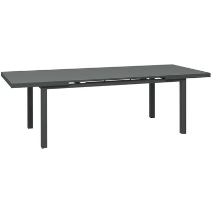 Soroke 6 Seater Aluminium Grey Extendable Outdoor Dining Table