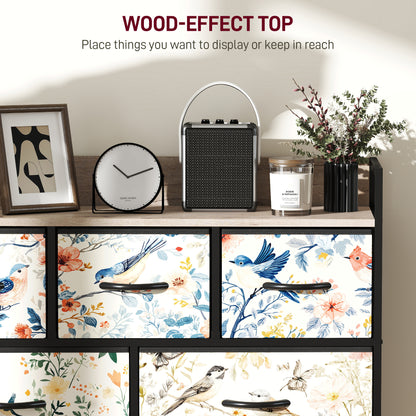 Tonona Wooden White 7 Drawer Storage Chest